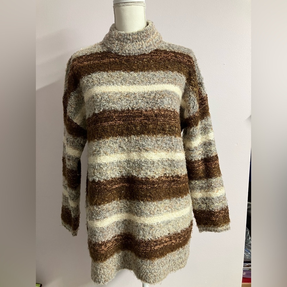 Universal Thread Women’s Pullover Oversized Sweater/Tunic, Small, Earth Tones